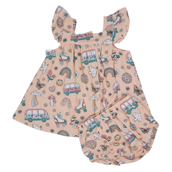 retro-roller-skates-ruffle-dress-with-bloomer Sweet Bamboo - Sophia's Stylebaby daywear-1